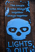 Lights Out Inspired Skull Bookmark